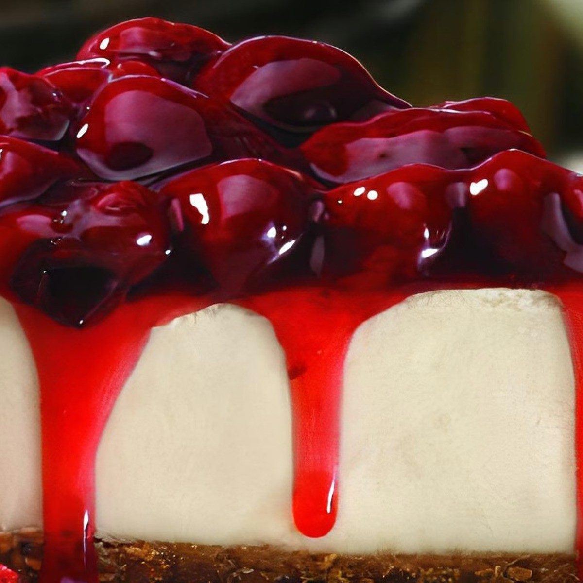 Cheesecake with Strawberries.