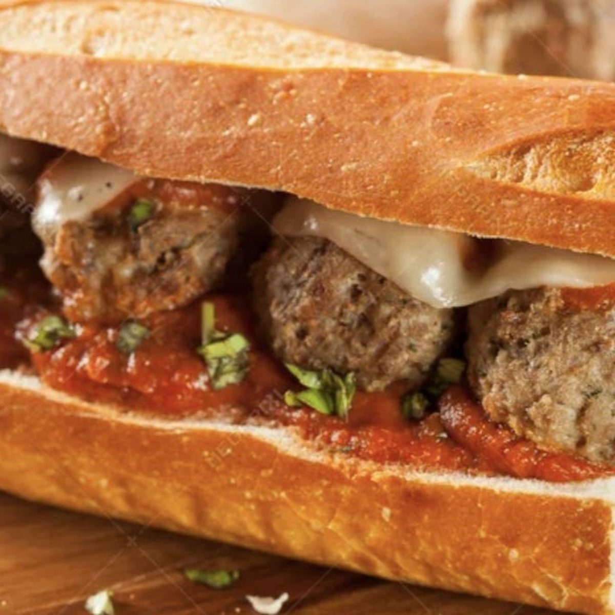 Baked Meatball & Cheese Sub