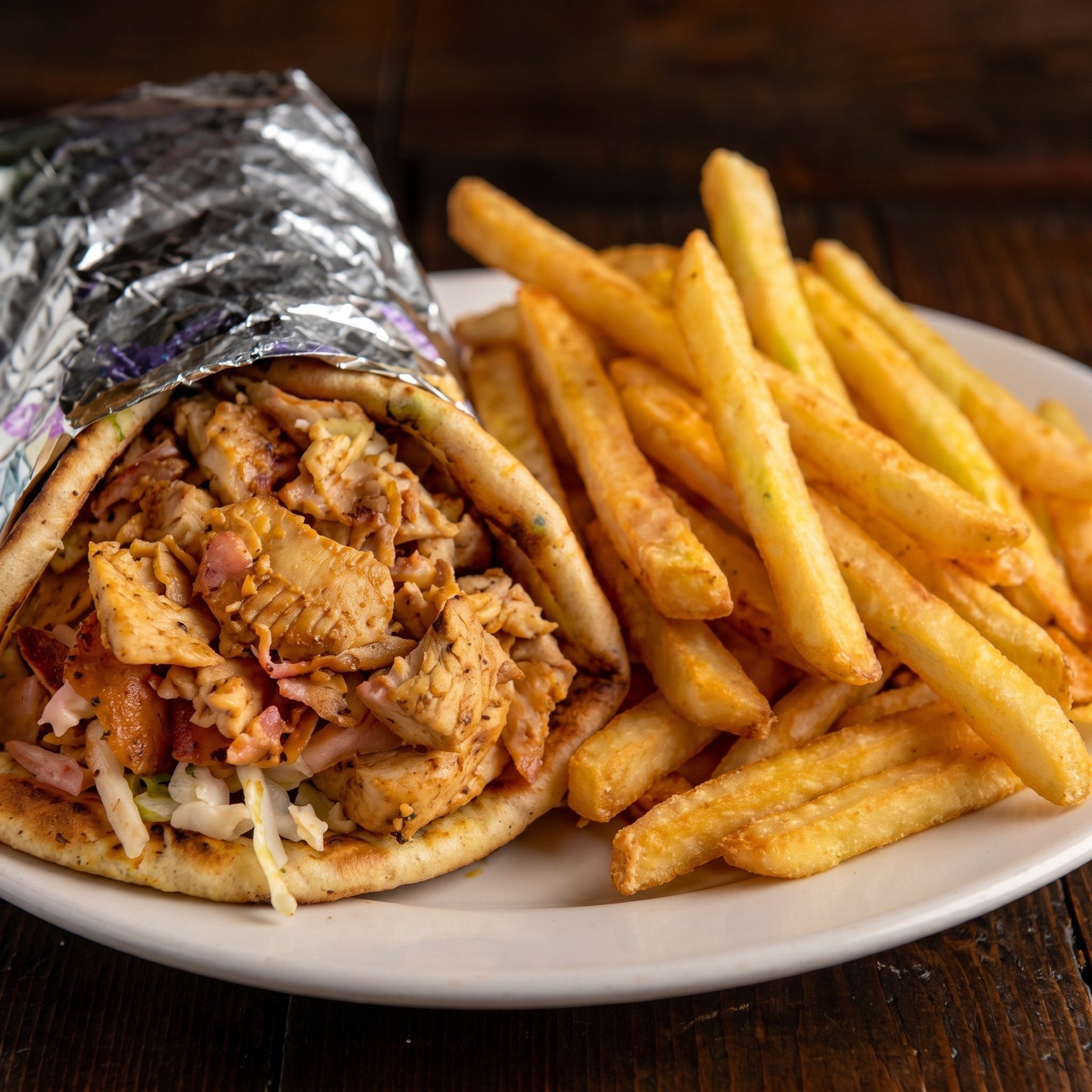 Chicken Gyro Pita.